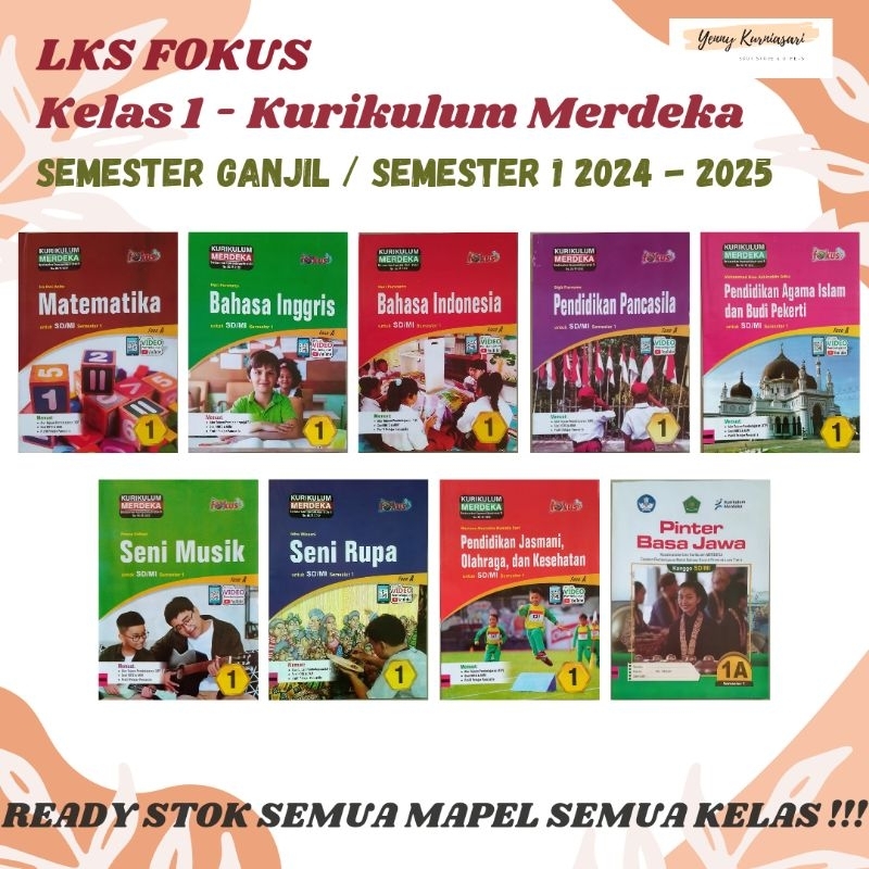 LKS Fokus Kurikulum Merdeka Kelas 1 SD