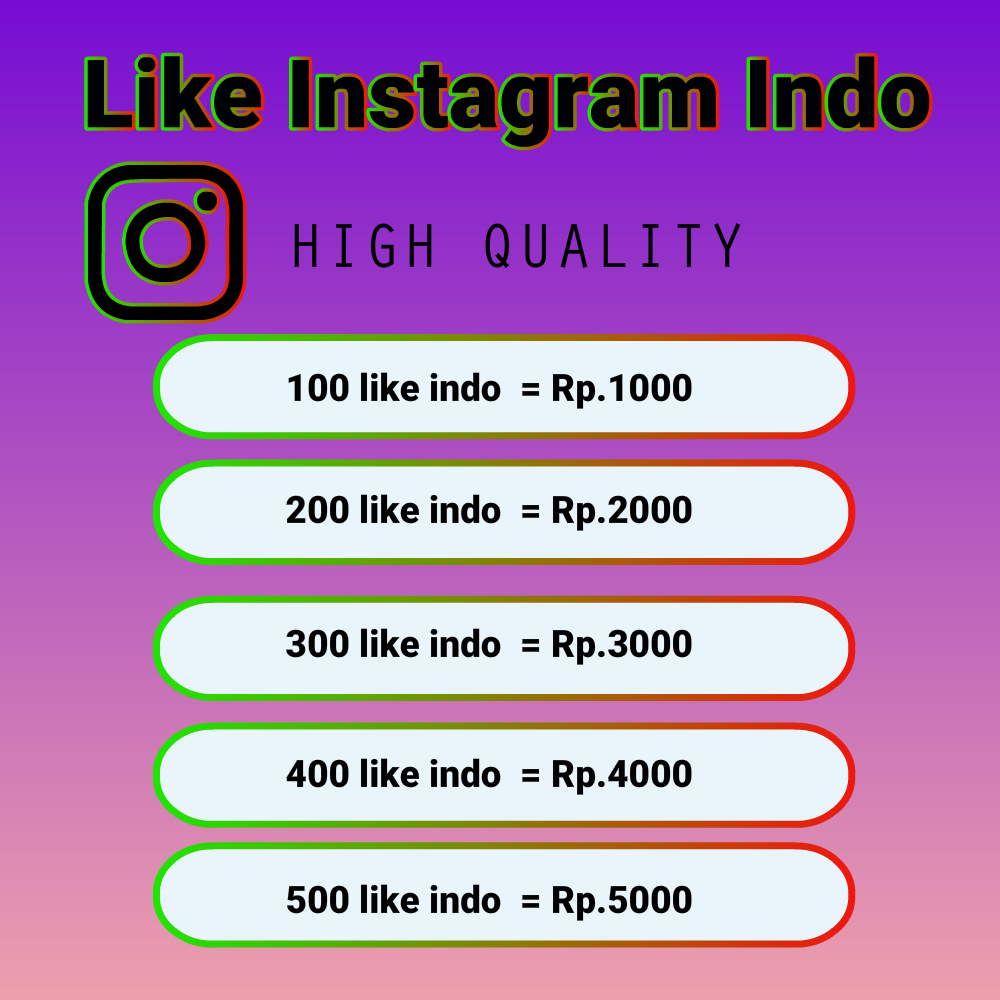 Like IG Indo Kualitas Terbaik Real LIke Instagram Indonesia Proses Cepat