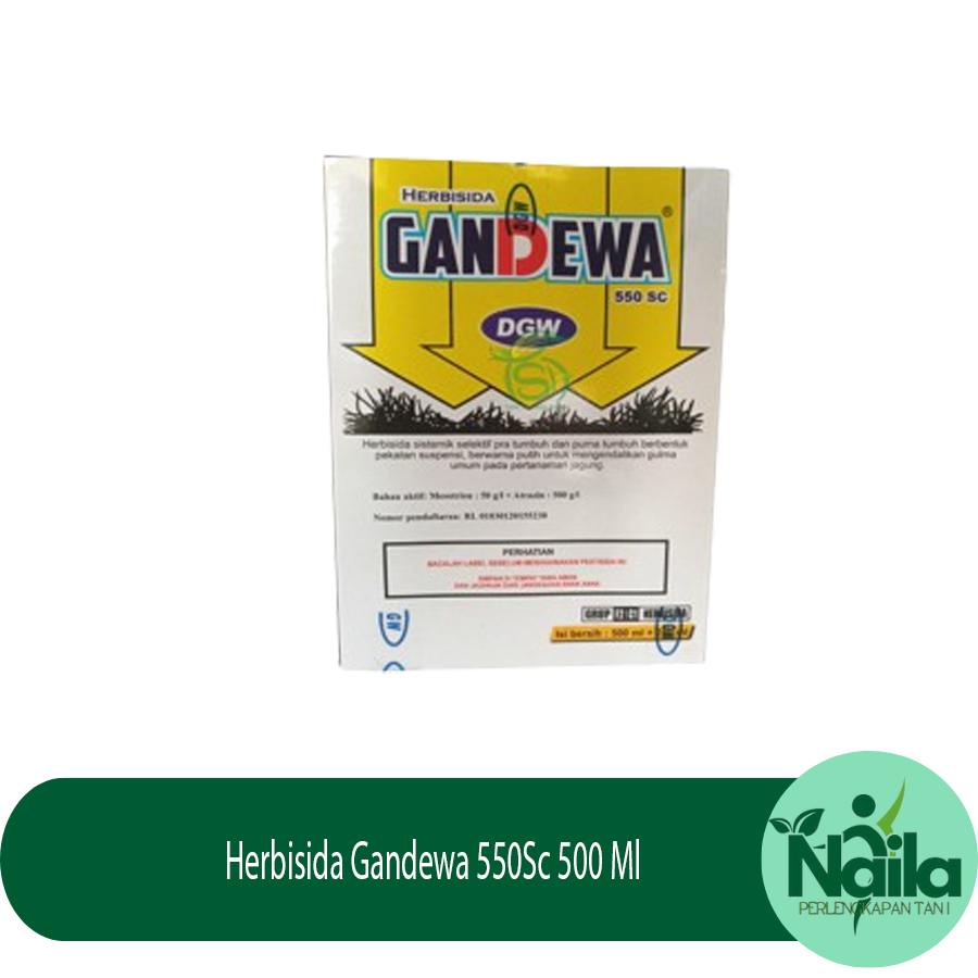 Obat rumput liar ampuh sampai akar Herbisida Gandewa 550Sc 500 Ml Gulma Pada Tanaman Jagung
