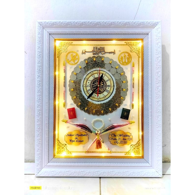 BINGKAI MAHAR PERNIKAHAN MODEL KOIN 3D DOUBLE BINGKAI