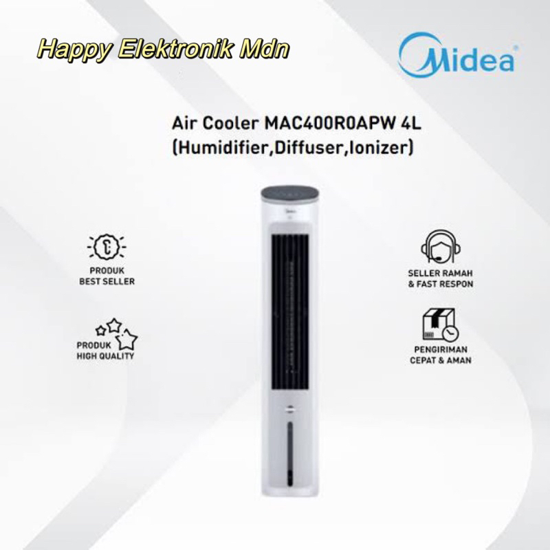 Midea Tower Fan Air Cooler 4 in 1 Midea blower MAC400R0APW Midea Air Cooler + Midea Humidifier + Mid