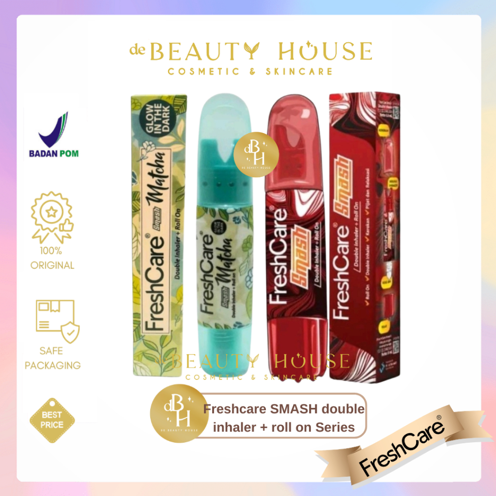 Freshcare SMASH Strong double inhaler + roll on | Freshcare SMASH Matcha