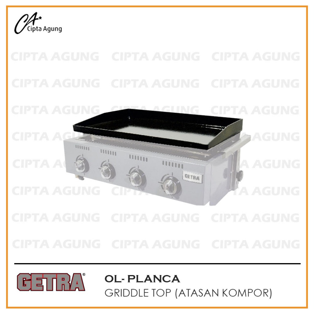 GETRA GRIDDLE TOP OL-PLANCA ATASAN KOMPOR PELENGKAP OL-4B OL-PLANCA PLATE GAS GRIDDLE UNTUK KOMPOR P