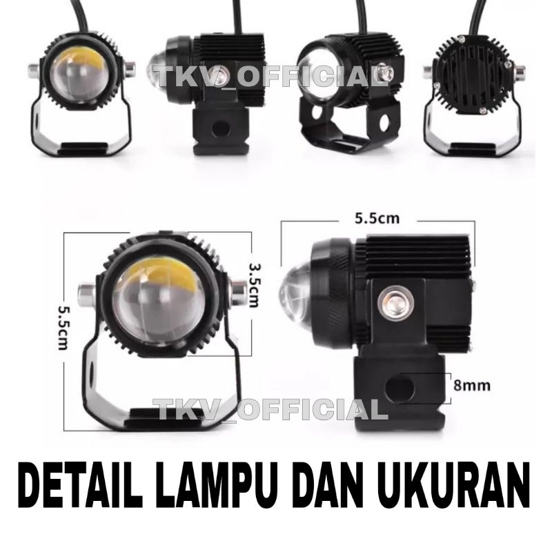 Viral  Lampu Led D2 Premium Kipas Laser Super Terang / Lampu Sorot Mobil D2 Laser Kipas