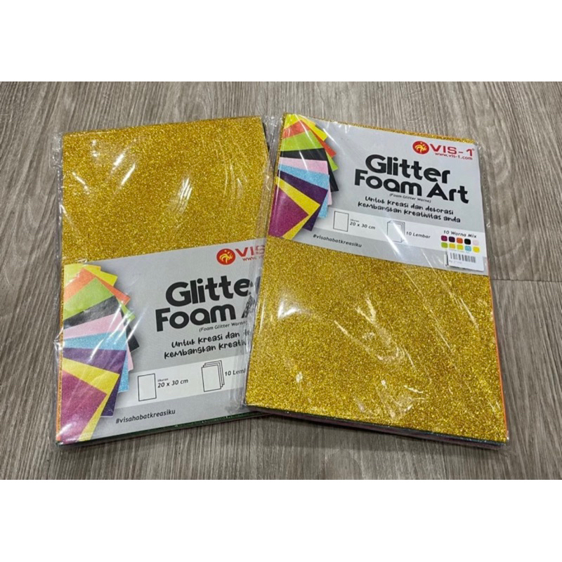 

(Per lembar)Busa Eva / Eva Foam / busa ati Warna Glitter 20 x 30cm
