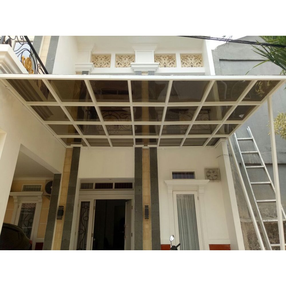 kanopi modern bahan atap solarflat surabaya