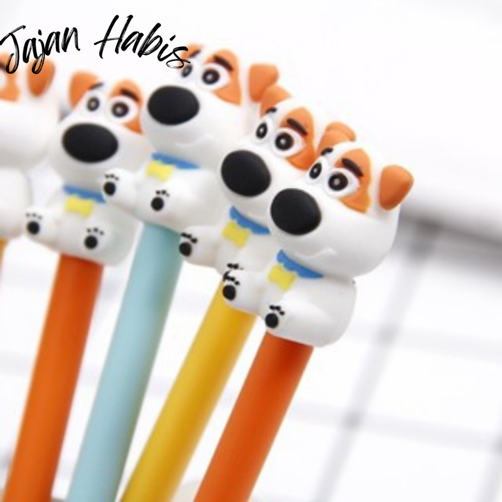 

JABIS Pulpen Gel Karakter Puppy Lucu 0.5mm Pena Motif Doggy 3d Pen Cute Student Alat Tulis Kantor Sekolah Tinta Cair Ujung Lancip