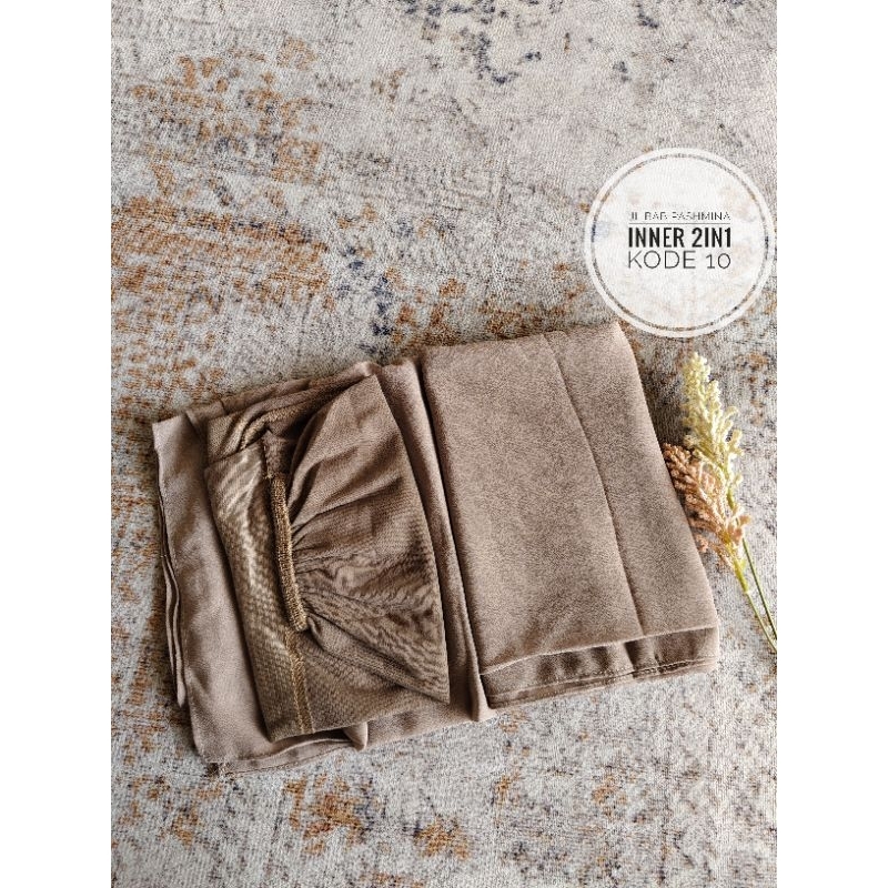 jilbab pashmina instan inner 2in1 jilbab bahan ceruty babydoll