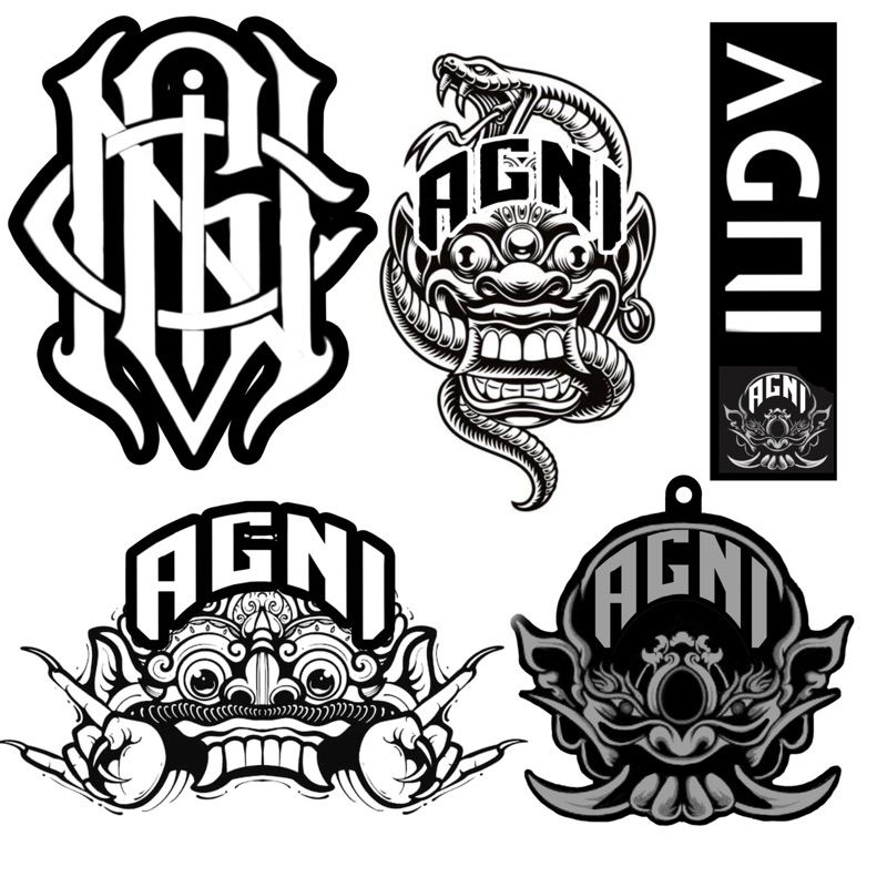 

STIKER AGNI PACKAGE 10 PCS CUTTING