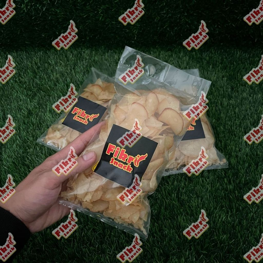 

keripik singkong FIKRI original gurih daun jeruk pedas 70gr harga glosir isi 50pcs