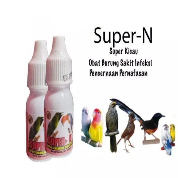 Super N super-N Vitamin Obat Burung Kicau Murai Lovebird Kacer