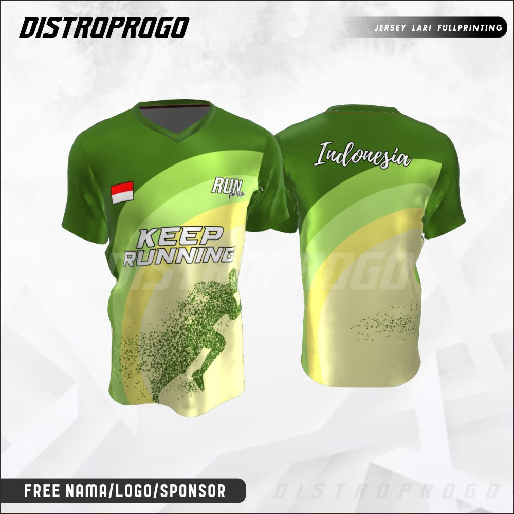 Jersey Baju Pelari Indonesia 252 - Custom Fullprint Dryfit Premium Kaos Olahraga Running Pria Wanita
