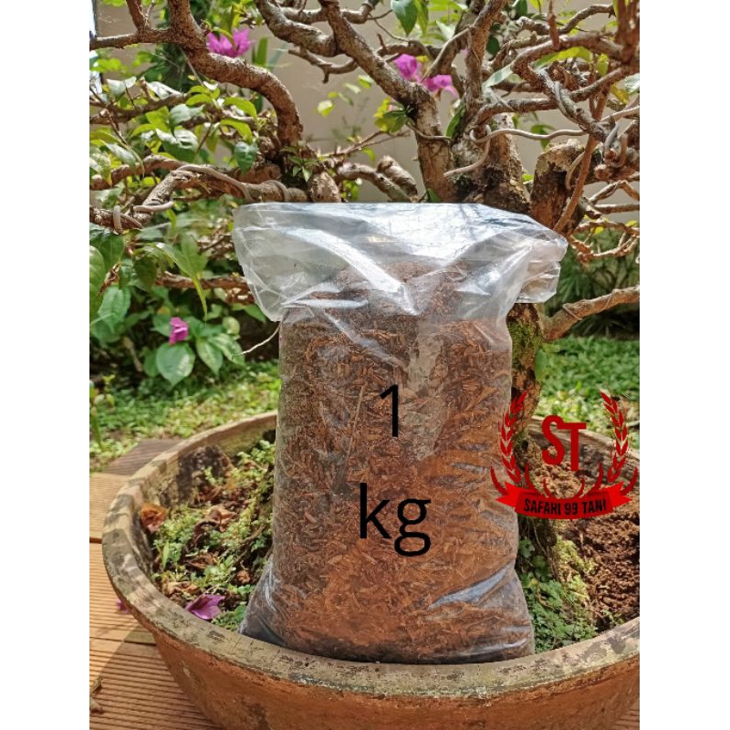 pupuk kohe ayam sudah permentasi l pupuk organik siap pakai l kemasan 1kg kohe pitik ayam PETELUR