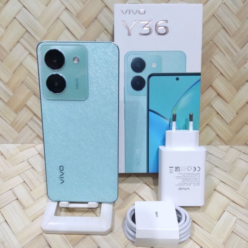 Vivo Y36 NFC Ram 8/256GB Handphone Second Seken Bekas Fullset Batangan Original