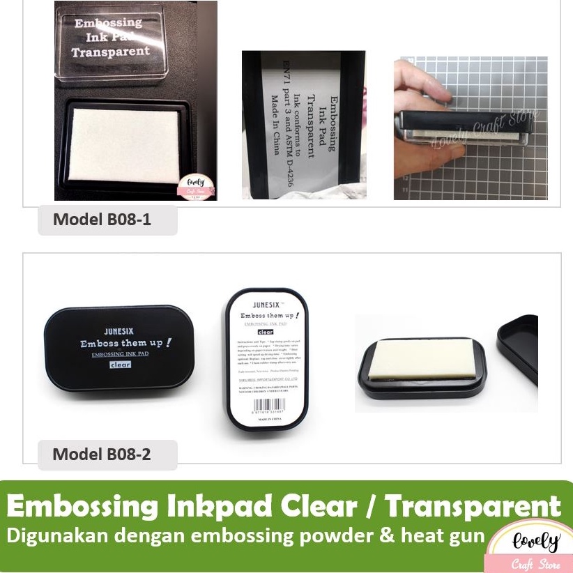 

Super Sale LovelyCraftStore Embossing inkpad embossing ink pad transparent seperti tsukineko