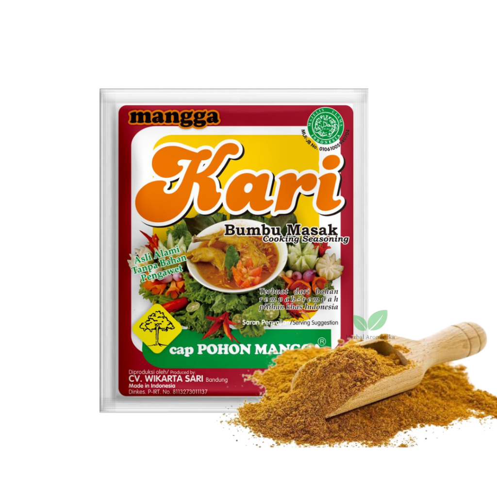 

SACHET - Bumbu KARI Kare Ayam Sapi Curry - Kemasan Sachet Hemat Ekonomis - Cap POMANG Pohon Mangga Bandung