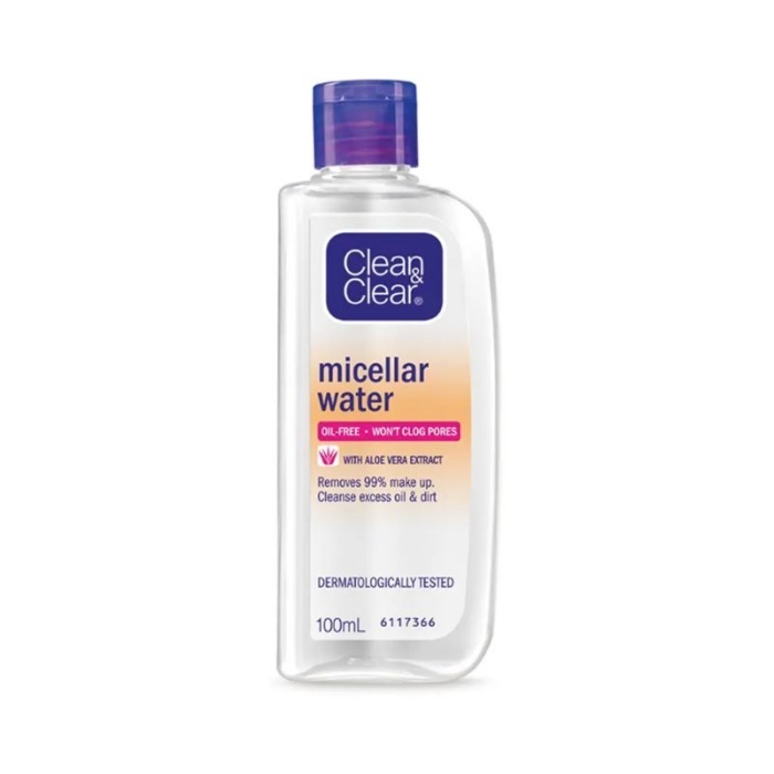 clean & clear micellar water 100ml - clean and clear micellar water