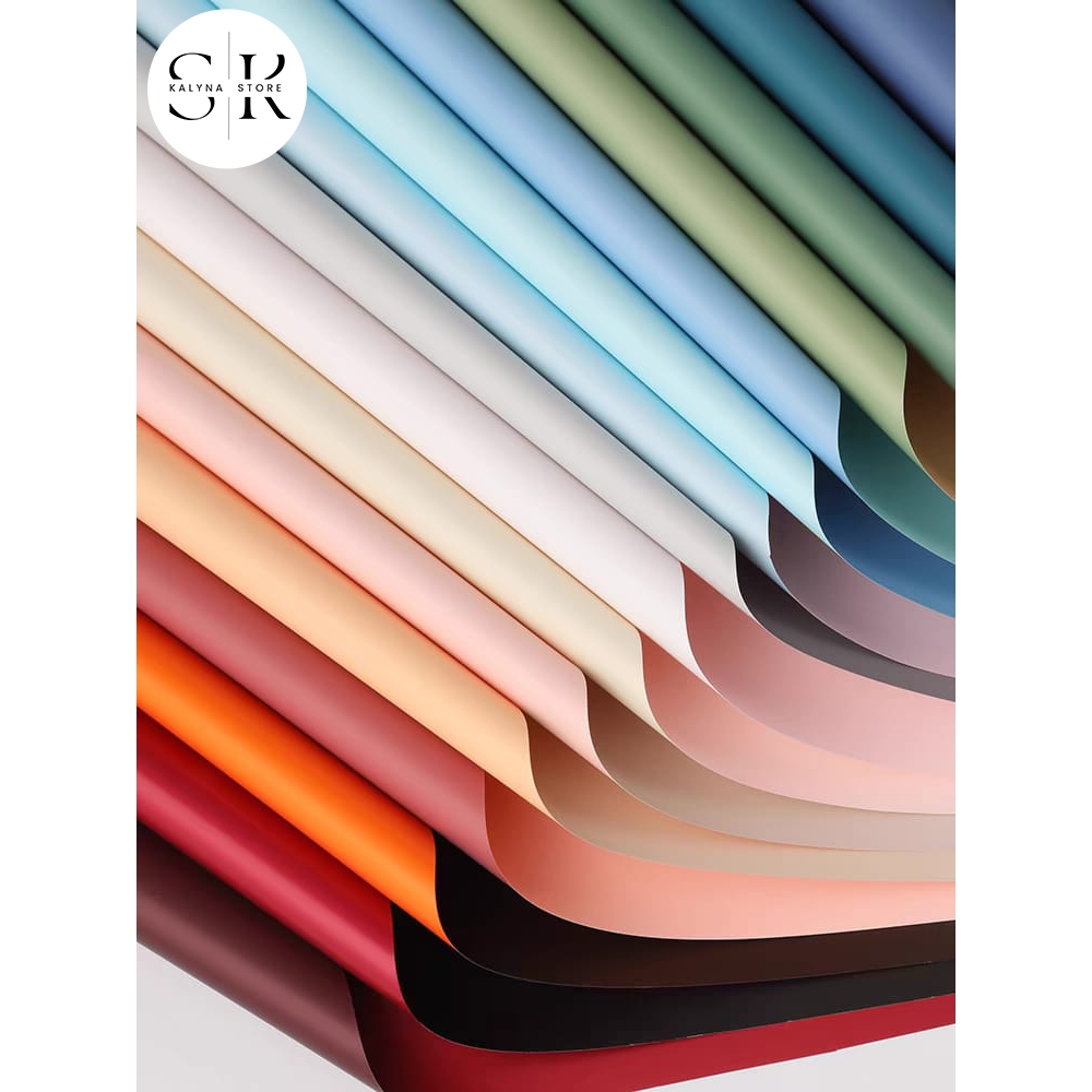 

[5 LEMBAR] Bicolor Flower Wrapping Cellophane 2 Tone Waterproof Cellophane Kertas Bunga Florist