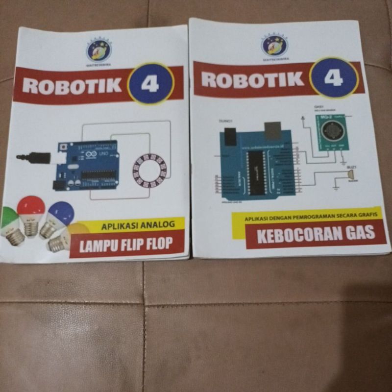 Buku Robotik SD kls 4 Sekolah Maitreyawira (lampu flip flop & kebocoran gas)