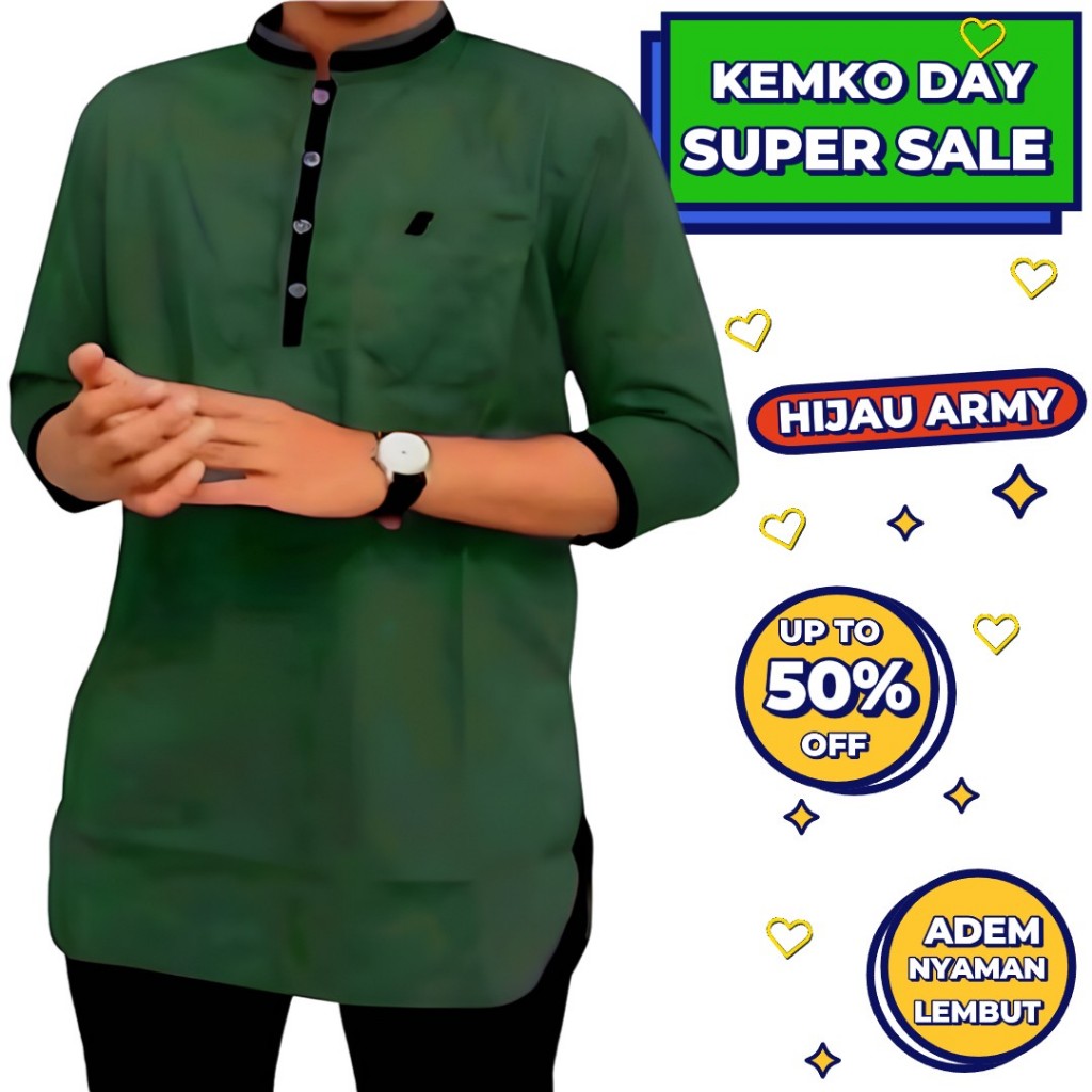 BAJU KEMEJA KOKO KEMKO PRIA DEWASA COWOK LAKI LAKI LENGAN PANJANG MOTIF AGAM IMPORT ORIGINAL TERBARU