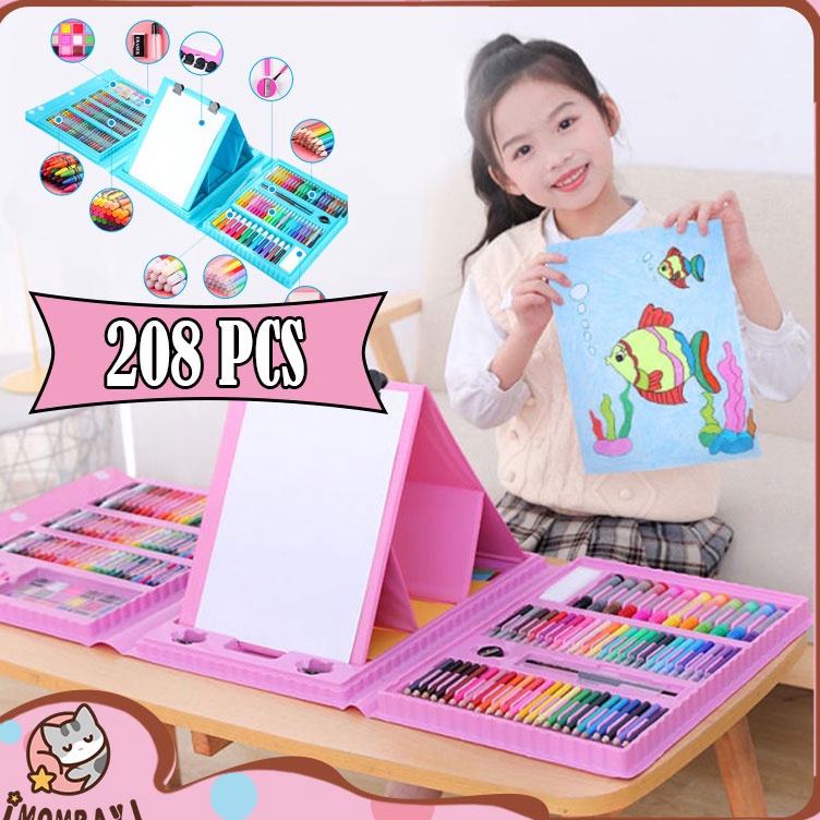 

Berkualitas Tinggi VIRAL ART SET CRAYON MEWARNAI Pencil Warna Crayon isi 28 Papan Gambar dua sisi Set Alat Gambar anak Set Drawing anak