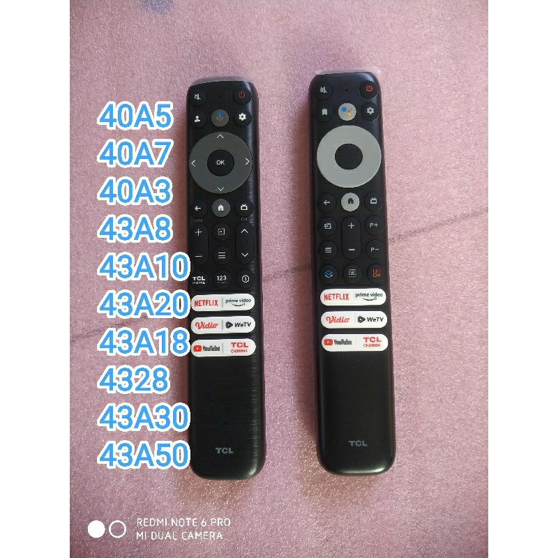 REMOT TV TCL - REMOT TCL - SMART ANDROID - 40A5 - 40A7 - 40A3 - 43A8 - 43A20 - 43A10 - 43A18 - 43A28