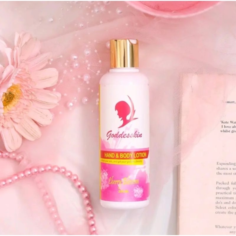body lotion 250ml goddesskin by athena wangi cherry blossom