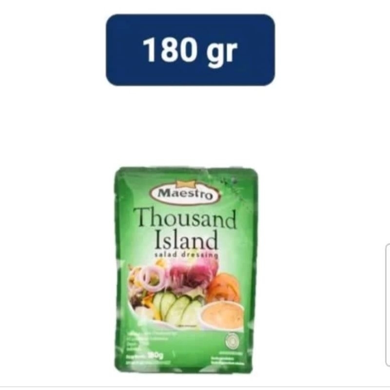 

MAESTRO THOUSAND ISLAND SALAD DRESSING 180gr POUCH