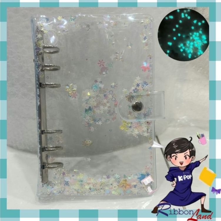 

A6 Binder Snow White Twinkle Star Glow In The Dark