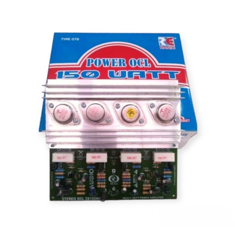 KIT POWER OCL 150 WATT STEREO JENGKOL 2N3055 MJ2955 THOSIBA