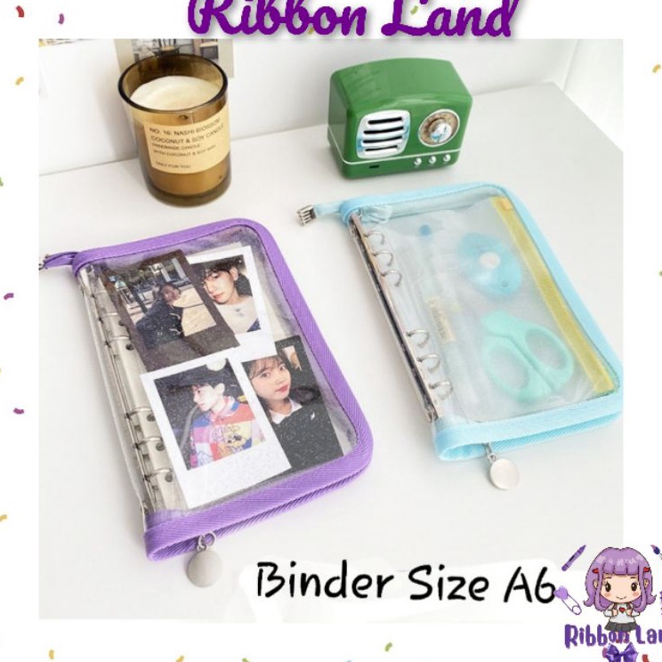 

Paling Popular A6 Binder Resleting Cover PVC Glitter Ring 6 Silver Seri Ayuri