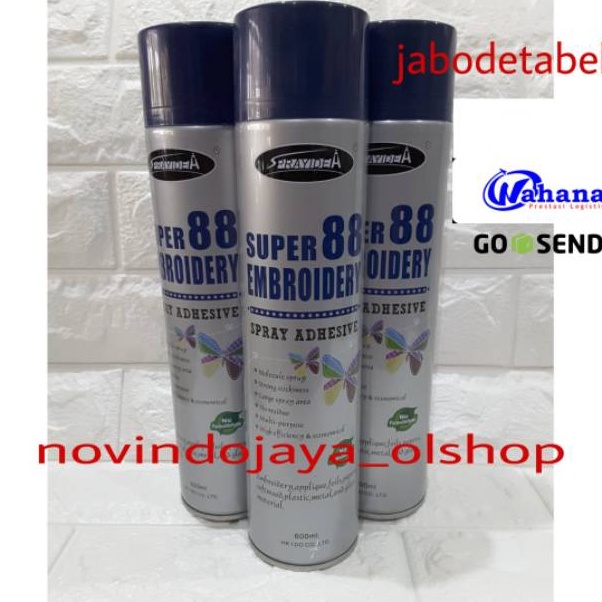 

Spray Adhesive super 88 lem semprot khusus pulau jawa dan sekitarnya
