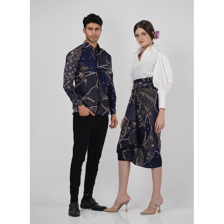 COD NEWPRODUCT Vanriz KebayaBatik Couple Rok Lilit Buat Lamaran Kemeja slimfit