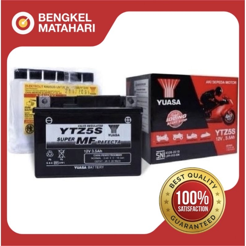 AKI KERING (YTZ5S) BEAT, VARIO, MIO SOUL, SUPRA X 125, VIXION, MIO J, M3 ORIGINAL YUASA