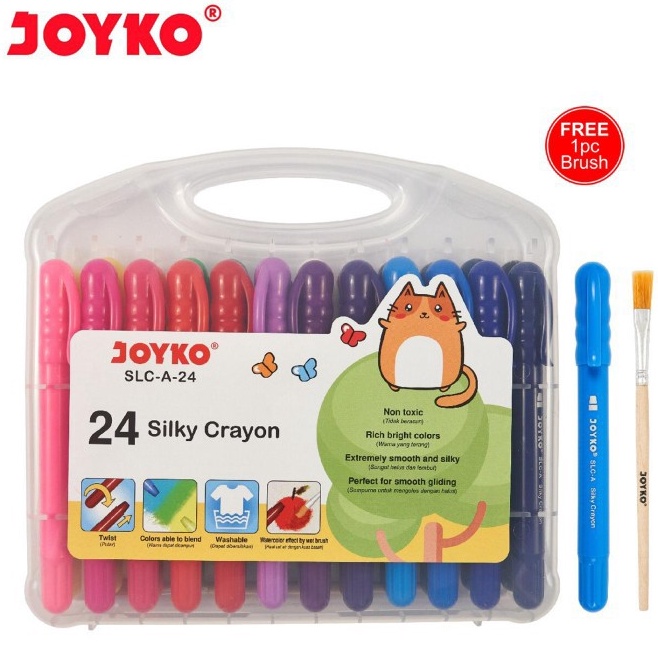 

Joyko Krayon Halus Silky Crayon SLCA24 Warna MURAH