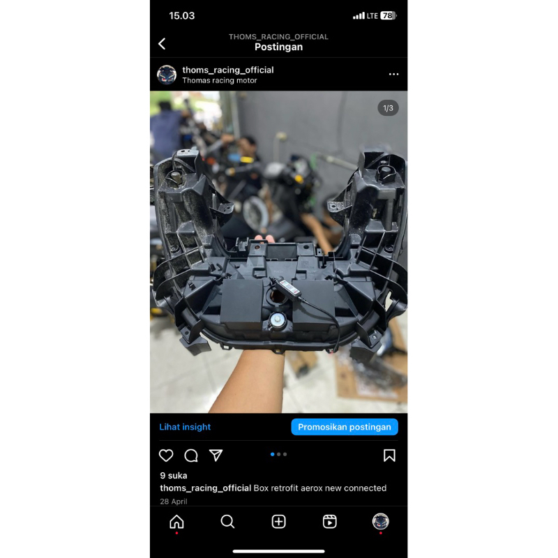 Housing Reflektor aerox new siap rakit biled sudah diretrofit