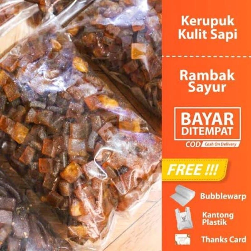 

Kerupuk Kulit Sapi mentahRambak ataulapohan