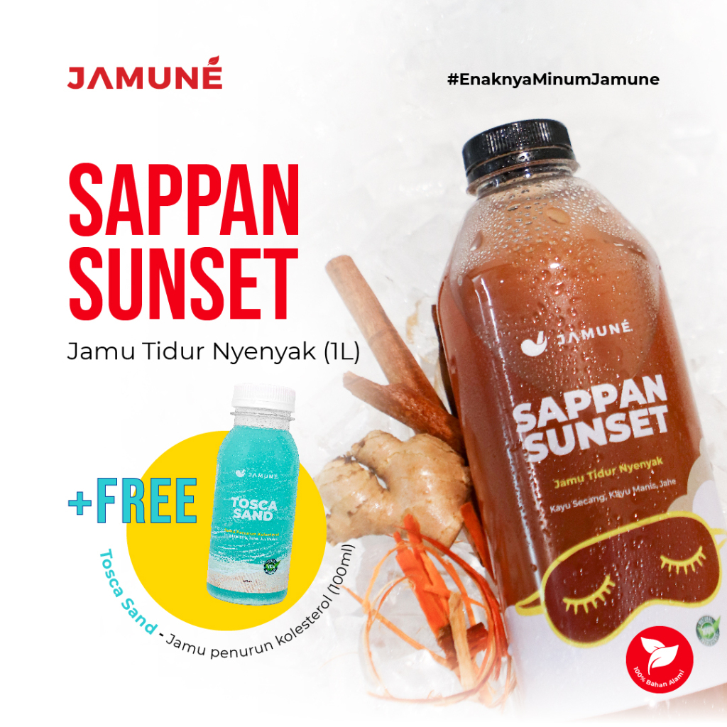 

Jamu 1 Liter Anti Insomnia Sappan Sunset by Jamune
