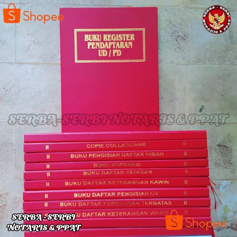 

Buku register pendaftaran UD/PD buku pendukung notaris