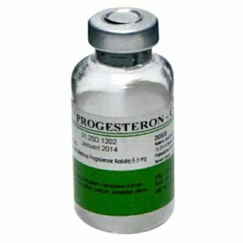 PROGESTERON Inj Mencegah abortus (keguguran) dan penguat kandungan pada hewan/ternak selama kebuntin