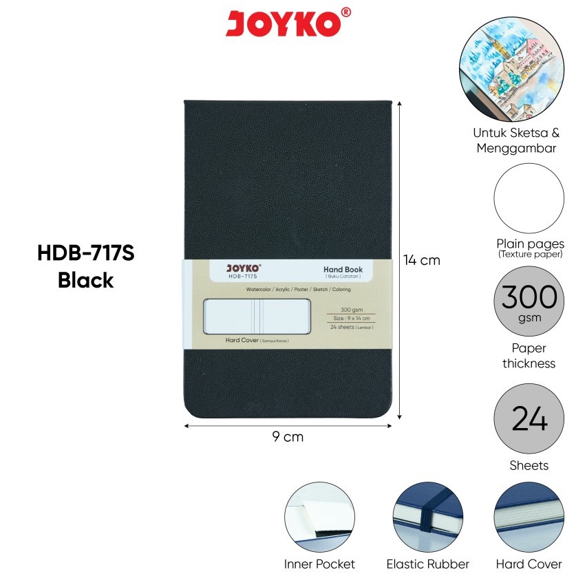 

Berkualitas Tinggi Buku Catatan Sketsa Hand Book Joyko HDB717S