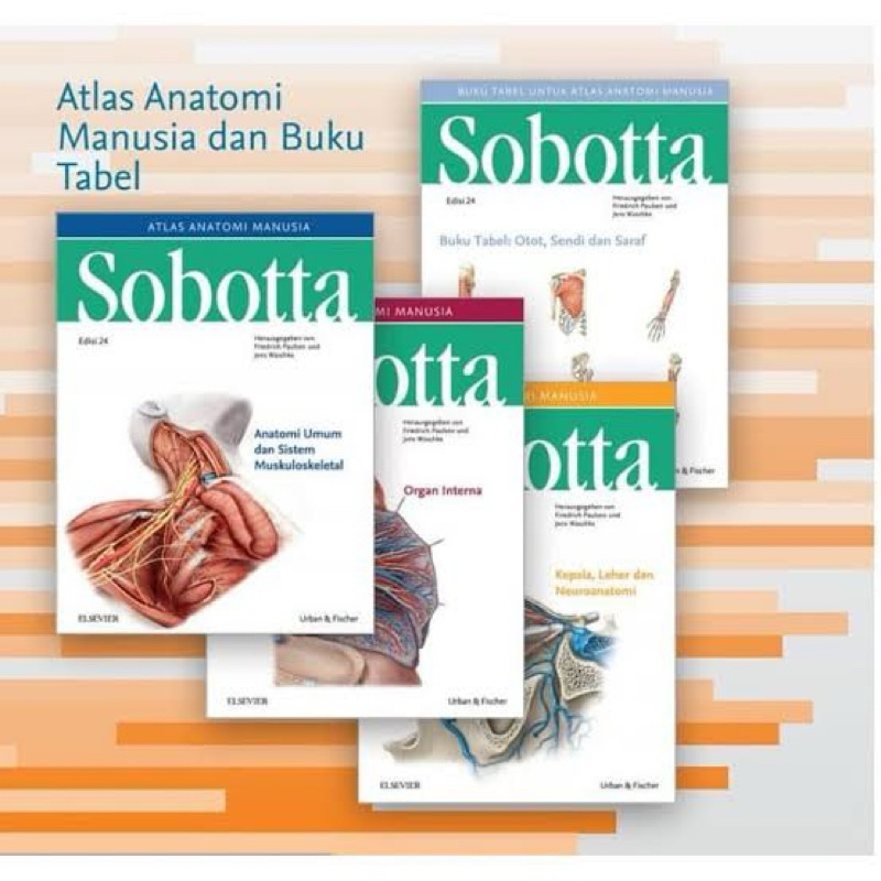 

Sobotta Atlas Anatomi Manusia ( 1 set 4 BUKU )