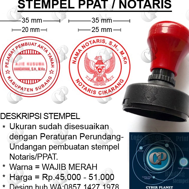 

Stempel Notaris PPAT