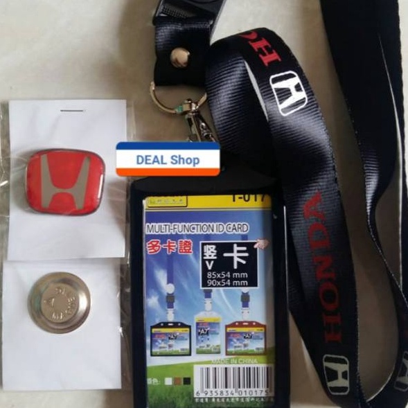 

Eksklusif Satu Set Pin Honda dan Tali IdCard