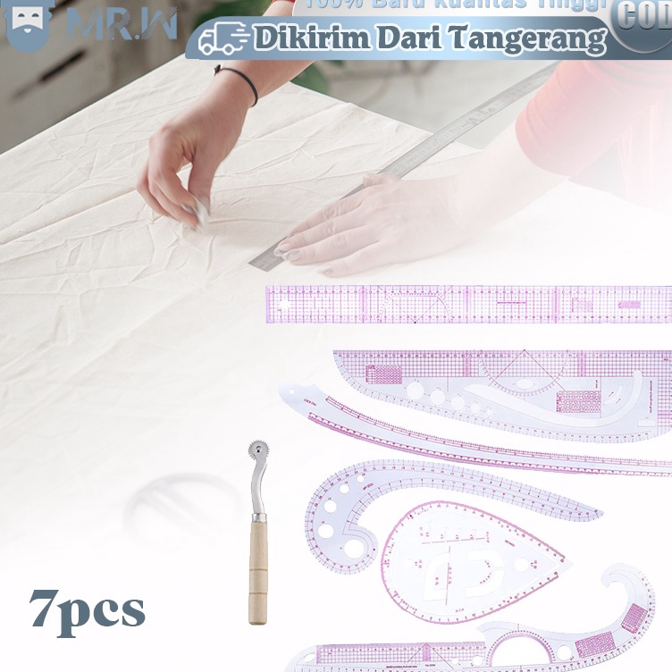 

Diskon Promo 7pcs Penggaris Jahit SetPakaian Pola Quilting Patchwork RulerPenggaris Gambar Pola MenjahitMulti Function Sewing Rulers