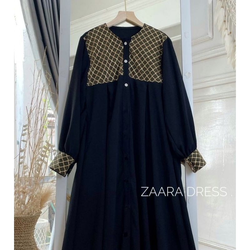 Gamis crinkle premium | gamis hitam | gamis sage denim