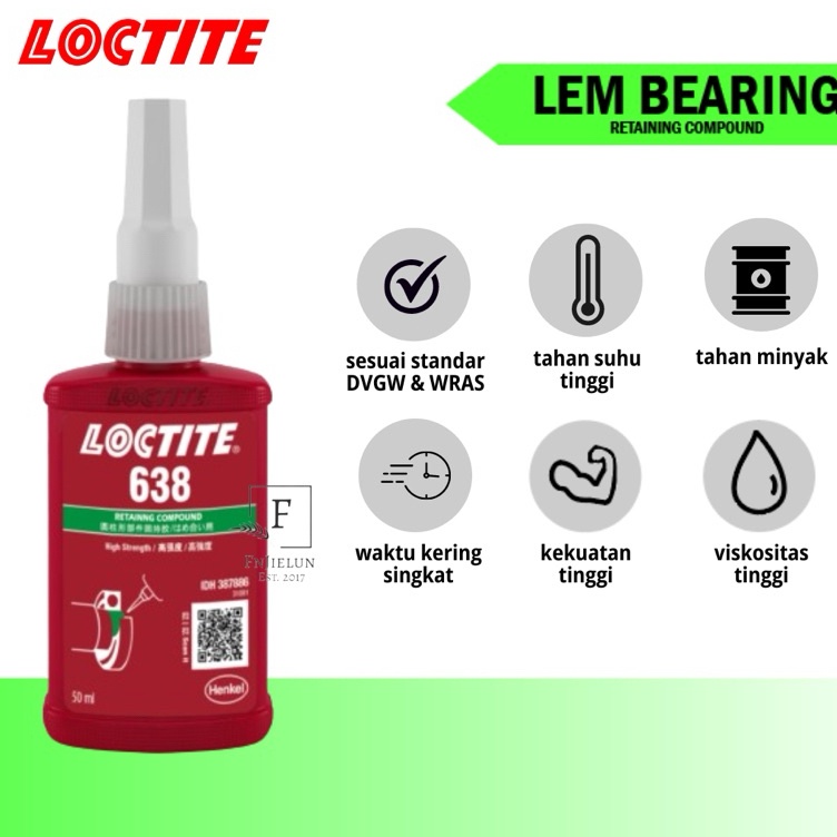 

Lem Bearing Loctite 638 Retaining Compound QR 5ml