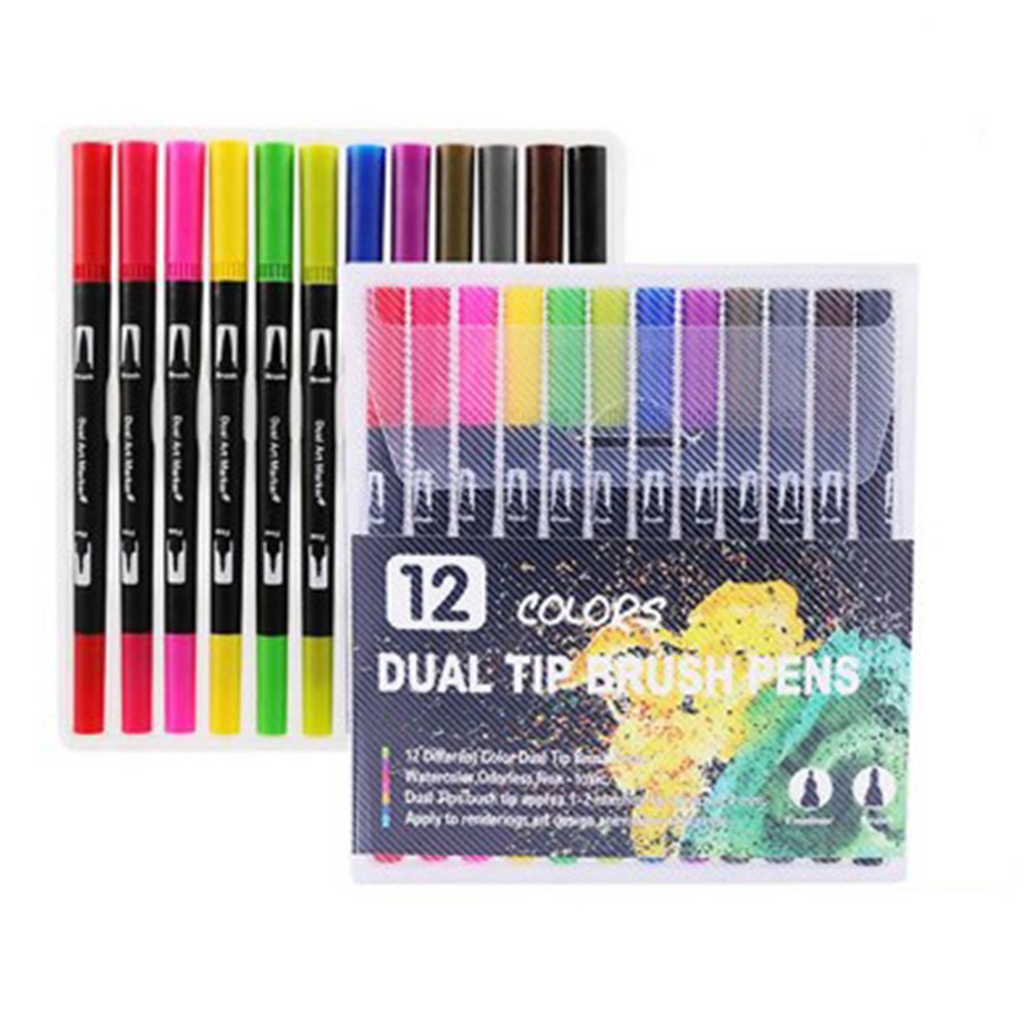 

Spidol Double Head Drawing Pen Fine Art Watercolor Peana Sketsa Set MKB