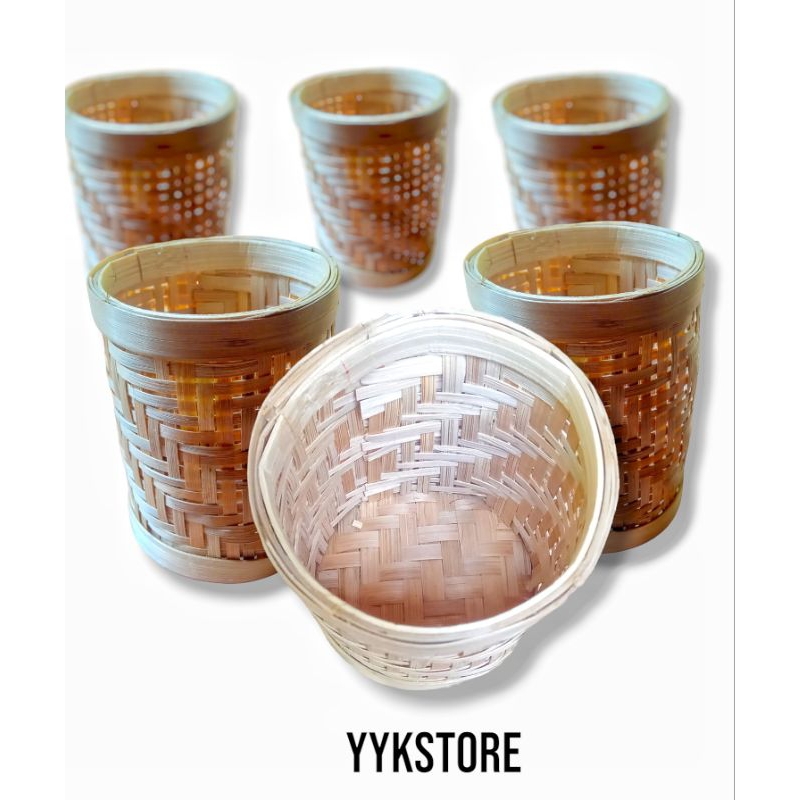 

Tempat pensil anyaman bambu / Tempat pensil unik / Wadah pensil aistatic