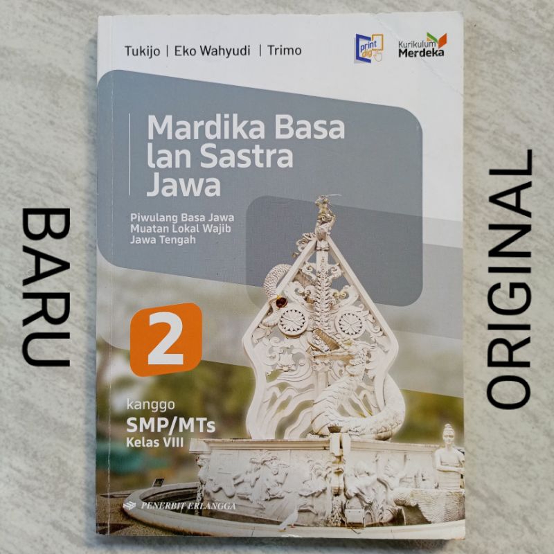 Buku Bahasa Jawa Jawi Mardika Basa Lan Sastra Jawa Kelas 8 VIII 2 II SMP MTS Penerbit Erlangga Kurik